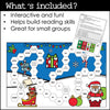 Christmas Sight Word Game Boards : Pre-K/ Kindergarten Dolch Pre-Primer Aligned - Hot Chocolate Teachables