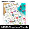 Classroom & School Supplies Bingo Game - Vocabulary Building for ELL - ESL - EFL - Hot Chocolate Teachables