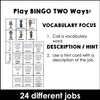 Community Helpers DIGITAL BINGO GAME - Jobs & Occupations BOOM CARDS™ - Hot Chocolate Teachables