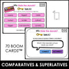 Comparative & Superlative Adjective Review Activity - Digital Escape Boom Cards™ - Hot Chocolate Teachables