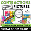 Contractions : Grammar Boom Cards™ | Mystery Pictures - Hot Chocolate Teachables