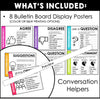 Conversation Posters - Functional Speech Bulletin Board for ELL EFL ESL - Hot Chocolate Teachables