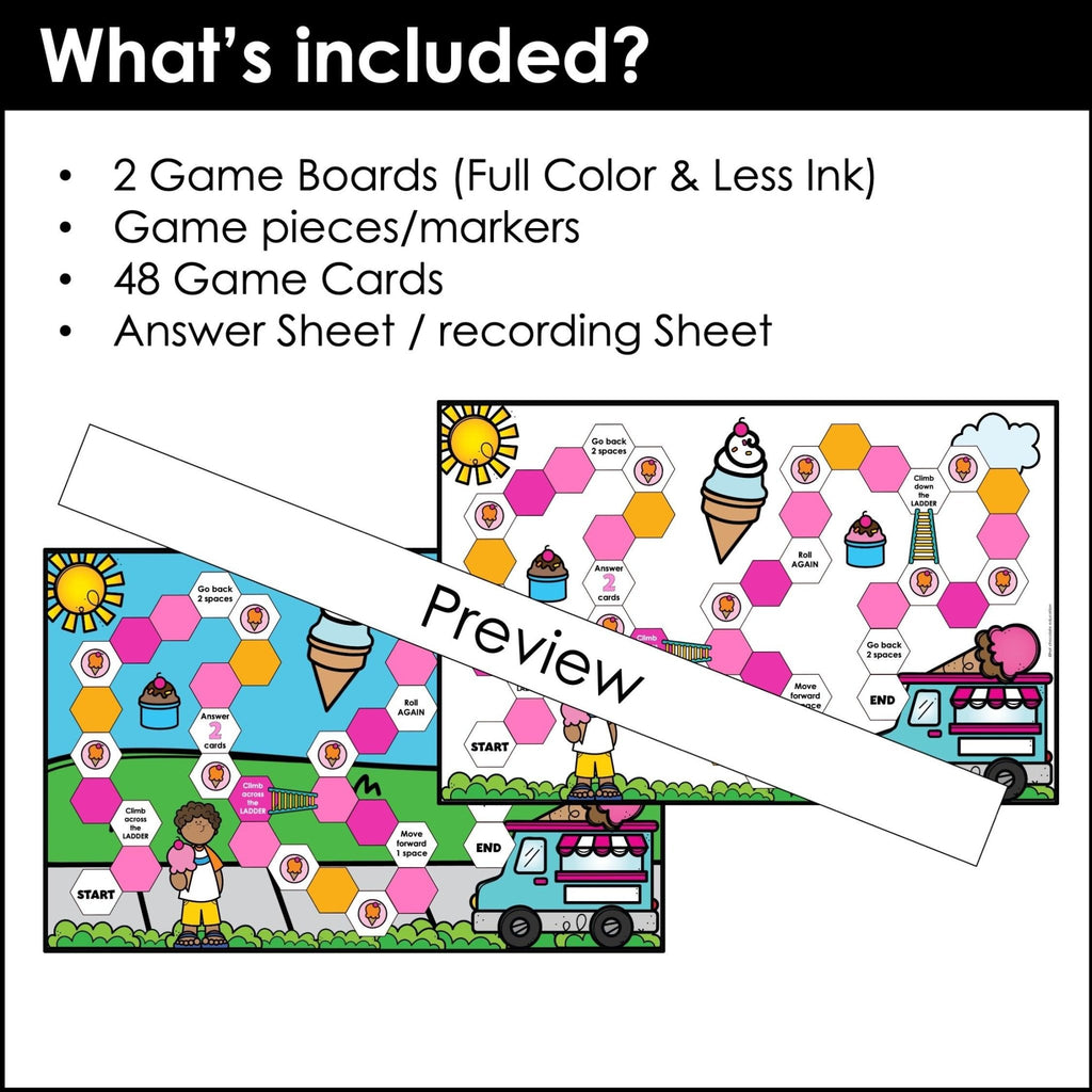 CVCE WORDS Spelling Practice Board Game - Hot Chocolate Teachables