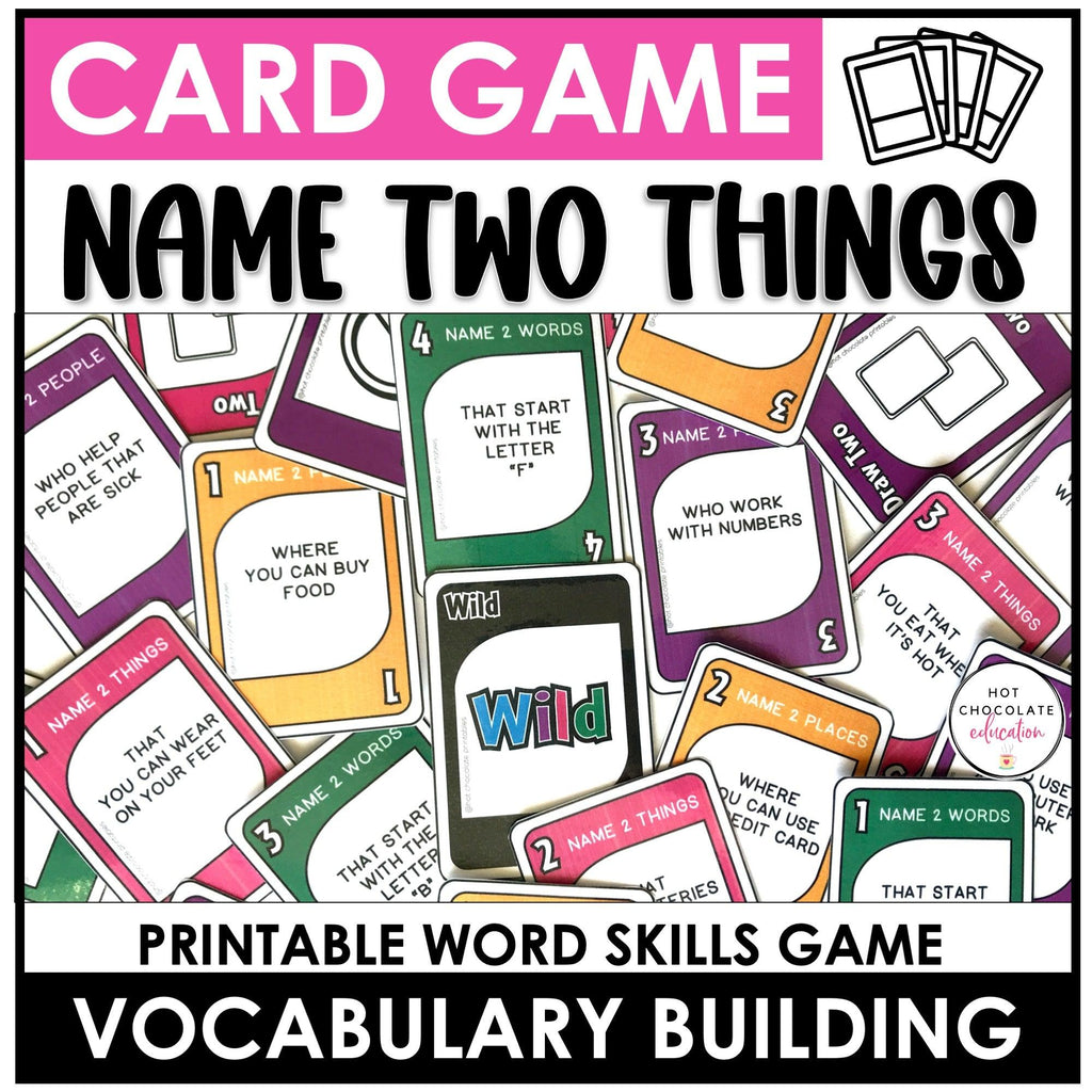 ESL Games Bundle Elementary Grammar and Vocabulary Building Activities - Hot Chocolate Teachables