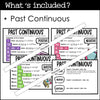 ESL Grammar Posters: Past Tenses - Regular & Irregular , Past Continuous - Hot Chocolate Teachables