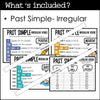 ESL Grammar Posters: Past Tenses - Regular & Irregular , Past Continuous - Hot Chocolate Teachables