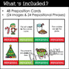 ESL Prepositions of Place and Location Card Match - Christmas Edition - Hot Chocolate Teachables