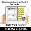 ESL: Sight Word Bingo Game | Reading Fluency in Pre-K & Kindergarten -Donuts - Hot Chocolate Teachables