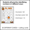 Fall / Autumn Number Bingo 1-20 | Number Sense | Digital and Print BUNDLE - Hot Chocolate Teachables