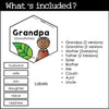 Family Tree Vocabulary Posters | ESL Word Wall | Bulletin Board - Hot Chocolate Teachables