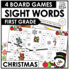 FIRST GRADE Sight Word Board Games for CHRISTMAS - Dolch Aligned Words - Hot Chocolate Teachables