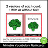 Fruit & Vegetable Vocabulary Flashcards | ESL Task Cards - Hot Chocolate Teachables