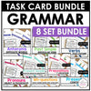 Grammar & Vocabulary Task Card Bundle - Hot Chocolate Teachables