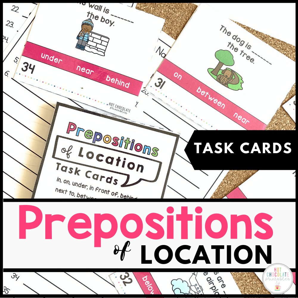 Grammar & Vocabulary Task Card Bundle - Hot Chocolate Teachables