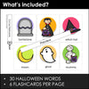 Halloween Flashcards ESL Vocabulary Flash cards for Kids -Editable Text - Hot Chocolate Teachables