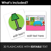 House & Furniture Vocabulary Flashcards for ESL - Kitchen, Bath, Bedroom, Garden - Hot Chocolate Teachables