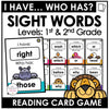 I HAVE....WHO HAS? Dolch Sight Words - Reading Skills Game First & Second Grade - Hot Chocolate Teachables