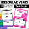 Irregular Past Tense Verb Task Cards | Spelling Practice: Present to Past Simple - Hot Chocolate Teachables