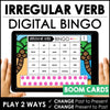 Irregular Verb Bingo Game - Boom Cards - Hot Chocolate Teachables