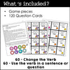 Irregular Verb Board Game - Past Simple Verbs Activity & Question Cards - Hot Chocolate Teachables