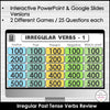 Irregular Verbs - Past Tense Review | Interactive Game Show PowerPoint + Google - Hot Chocolate Teachables