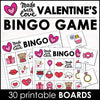 Made with love Valentine's Day Bingo Game - Vocabulary Building February Bingo Cards - Hot Chocolate Teachables