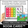 ODD ONE OUT | Which picture doesn't belong? Spring Mystery Picture BOOM CARDS™ - Hot Chocolate Teachables