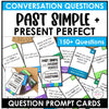 Past Simple & Present Perfect Conversation Question Cards - Hot Chocolate Teachables