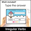 Past Tense Irregular Verbs Boom Cards - Hot Chocolate Teachables