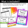 Past Tense Verb Ending Pronunciations Task Cards -t -d -id - Hot Chocolate Teachables