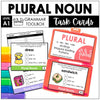 Plural Noun Spelling Rules Task Cards - Add +s +es +ies +ves GRAMMAR TOOLBOX - Hot Chocolate Teachables