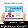 Prepositions of Place Boom Cards™ Valentine's Day | ESL Grammar - Hot Chocolate Teachables