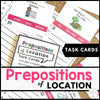 Prepositions of Place Task Cards - Hot Chocolate Teachables