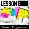 Present Progressive Lesson Kit | Everything you need to teach Present Continuous - Hot Chocolate Teachables