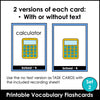 School Supplies & Classroom Vocabulary ESL Flashcards - Hot Chocolate Teachables