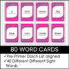 Sight Word Card Game | Pre-Primer Dolch Aligned - Plays like UNO - Hot Chocolate Teachables