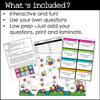 Spring Board Game Template for ANY subject with Editable Game Cards - Hot Chocolate Teachables