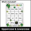 St. Patrick's Day Alphabet Bingo Game for March - Uppercase Letters A through Z - Hot Chocolate Teachables