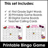 SUMMER First Grade Sight Words Bingo Game - Print & Digital Google Slides™ - Hot Chocolate Teachables