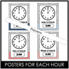 Telling the Time Posters & Clock Labels - Digital & Analog Clocks - Neutrals - Hot Chocolate Teachables