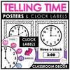 Telling Time Games BUNDLE - Hour, Half hour, quarter hour & nearest 5 minutes - Hot Chocolate Teachables