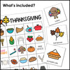 Thanksgiving ESL Vocabulary Bingo Game - English Text - Hot Chocolate Teachables