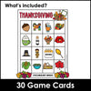 Thanksgiving Picture Bingo Game | ESL Vocabulary Based Activity - Hot Chocolate Teachables