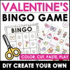 Valentine's Day Bingo Game - CUT & PASTE MAKE YOUR OWN GAME BOARDS - Hot Chocolate Teachables