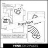 Valentine's Day Mailbox - Printable Valentine's Craft - Activity Template - Hot Chocolate Teachables