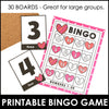 Valentine's Day Number Recognition 1-20 Bingo Game - Hot Chocolate Teachables